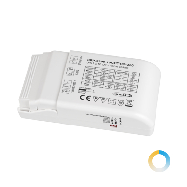 10W恒流 DALI-2 DT8調(diào)光調(diào)色電源 100-250mA